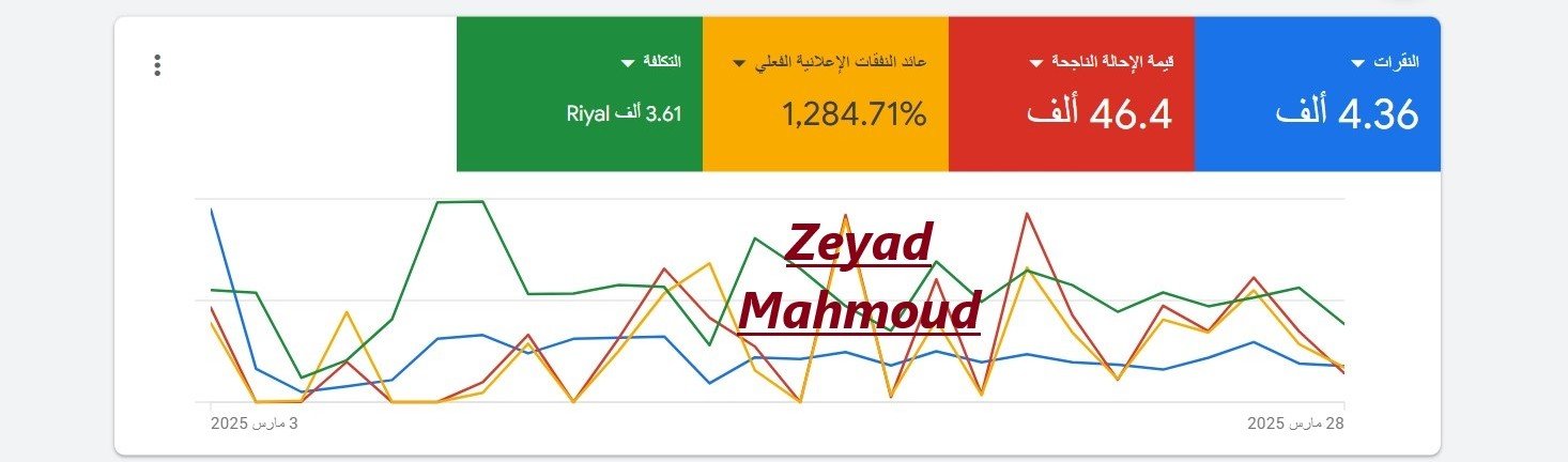 لقطة فعلية من حساب Google Ads لمتجر شنط نسائية لاكجري